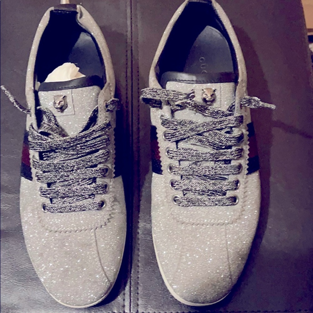 Authentic Gucci glitter sneaker